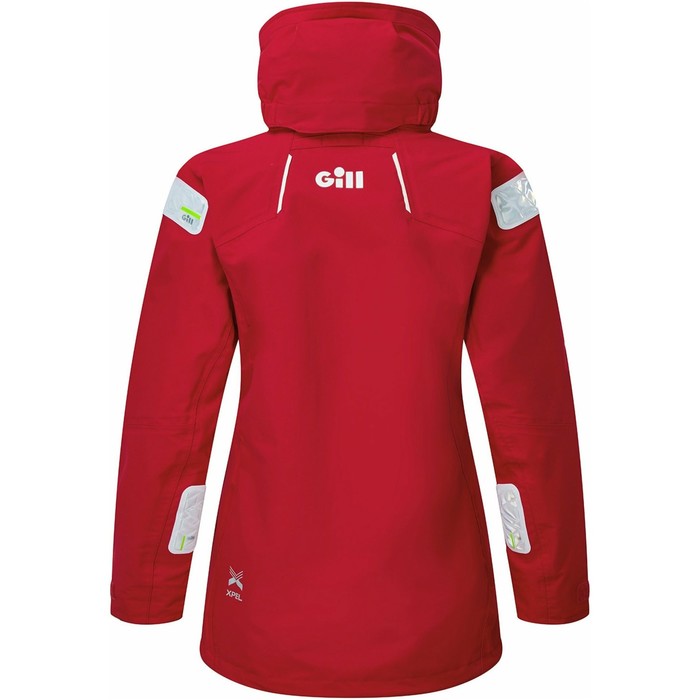 2024 Gill Womens OS2 Offshore Sailing Jacket OS25JW - Red